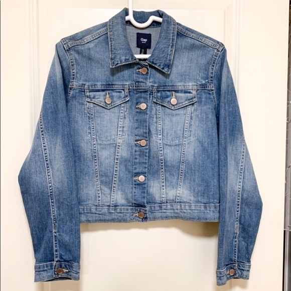 gap cropped jean jacket